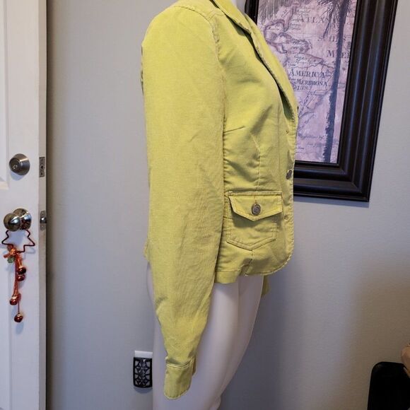 Lime Green Aeropostale Corduroy Jacket (XL) - Picture 3 of 7